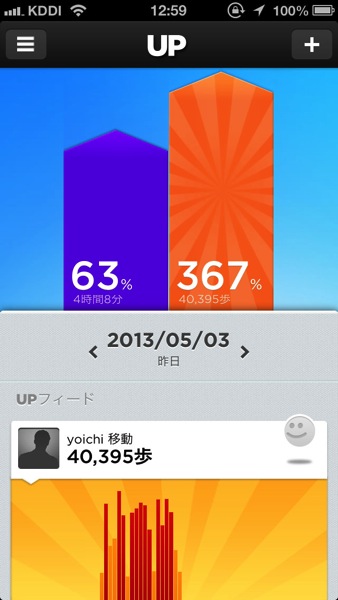 JAWBONE UP　iPhone