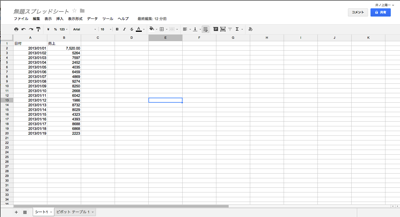 スプレッドシート