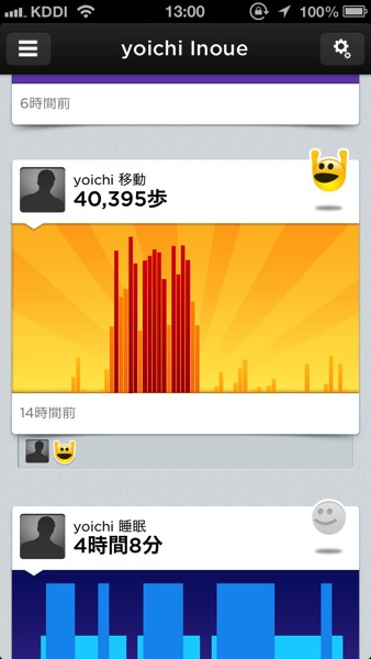 JAWBONE UP　活動